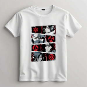 Petretmart Men’s Sharingan Eye Printed Oversized T-shirt.